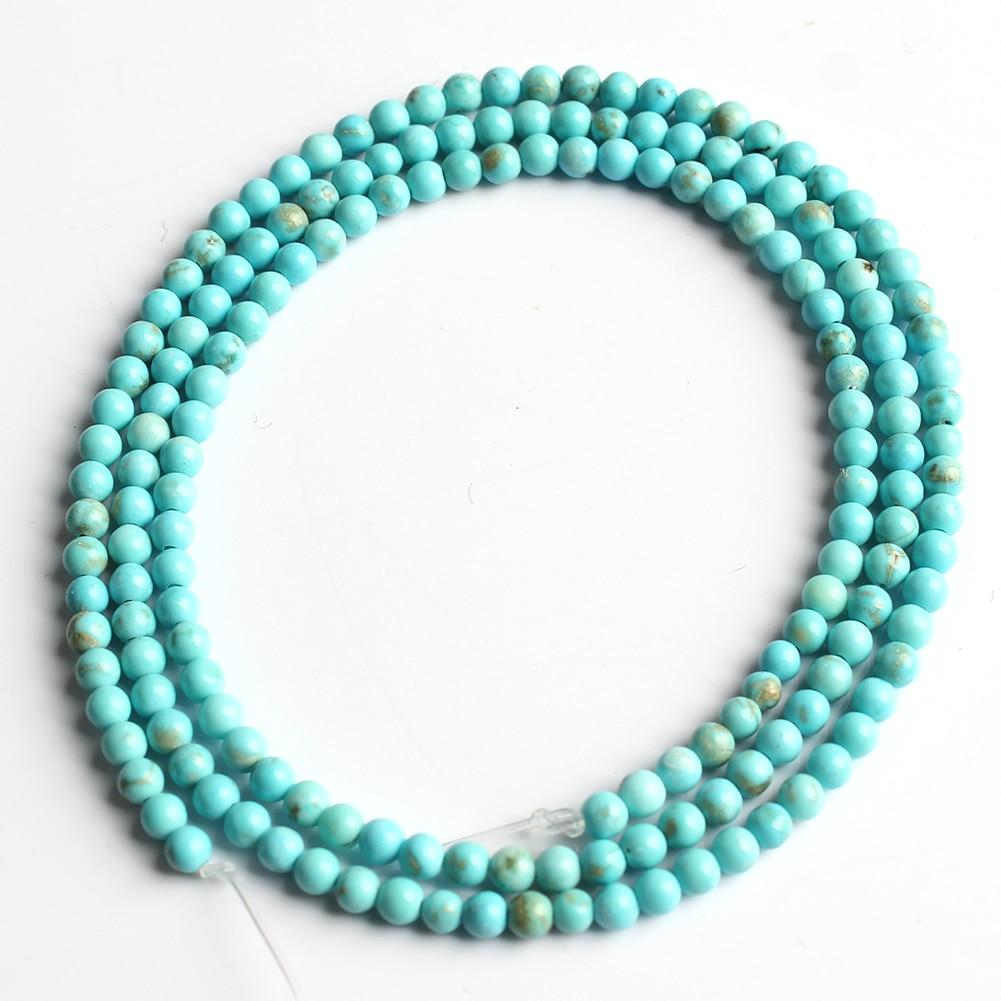 Natural Stone Beads Agates Jades Howlite Crystal Round Pony Tiny Beads for Jewelry Making Beadwork DIY Bracelet 2mm 3mm 15''