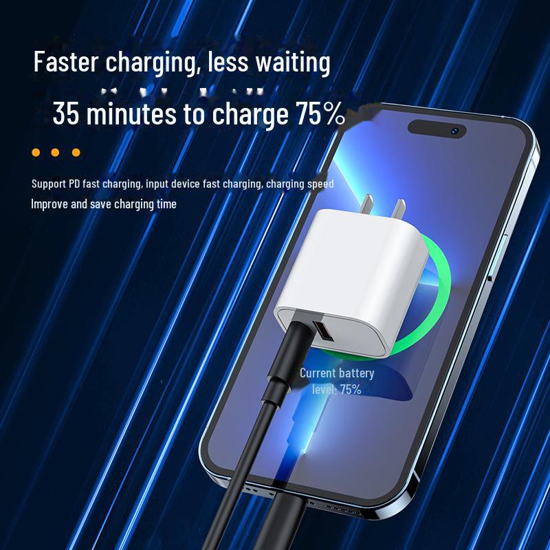 PD20W 3C Certified Charger for iPhone - Fast Charging QC3.0 Mobile Phone Charger