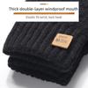 Women's Winter Knitted Gloves, Double-Layer Velvet, Thickened, Cold-Proof, Warm, Touchscreen, Perfect for Outdoor Cycling.