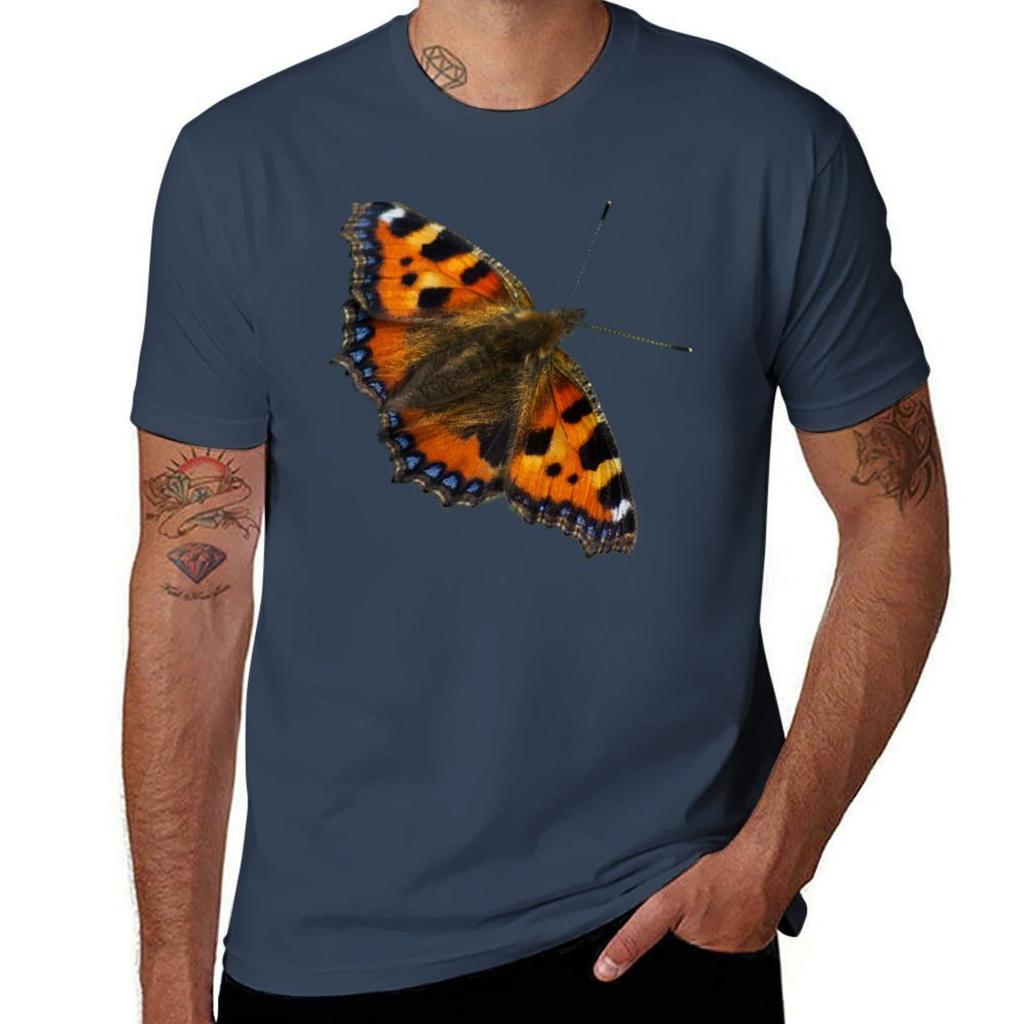 Tortoiseshell butterfly from Dove Stone Reservoir Sep2020 TShirt Big and Tall Loose Fit TShirt