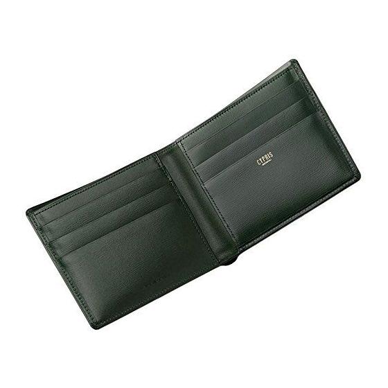 Used New [Chirps] Chirps Box Calf Bifold Wallet Card Billfold Made in Japan Father's Day Gift Birthday Present Boyfriend Green 4412(06)