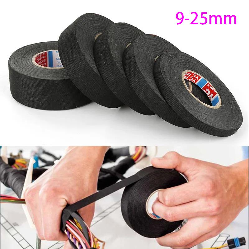 High Quality Heat-Resistant Adhesive Cloth Fabric Tape Automotive Cable Tape Harness Wiring Loom Electrical Heat Insulation Tape