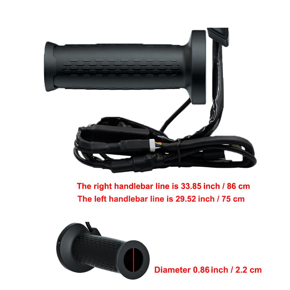 1 set 12V Motorcycle Electric Heated Handle for ATV 5-Gear Heating Handgrips Scooter Grip Heater Bar Warmer Scooter Tuning