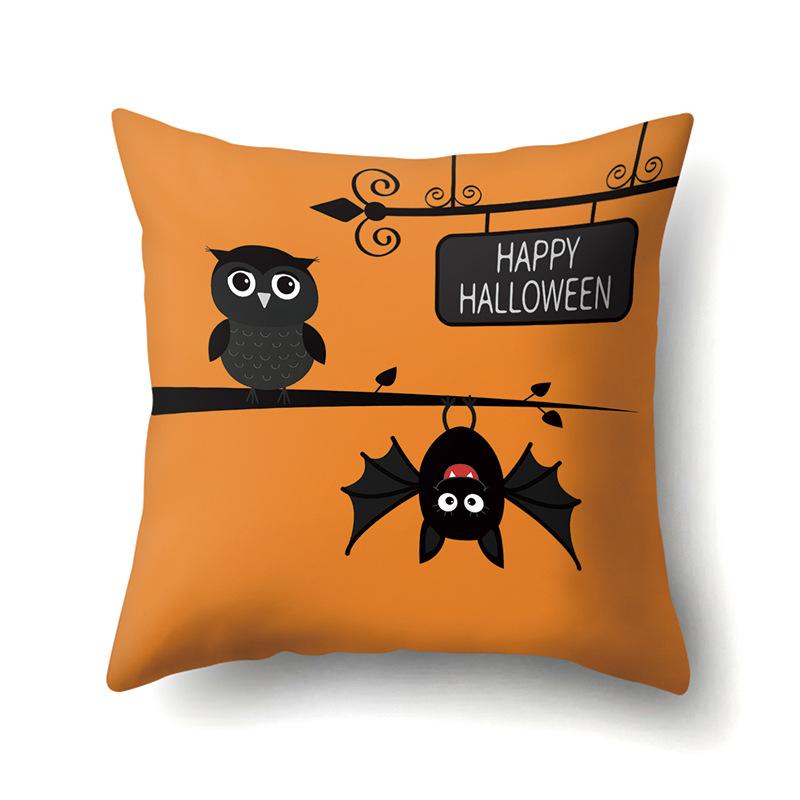Halloween Pillowcase Car Waist Pillow Pumpkin Sofa Cushion Cover Office Home Living Room Pillowcase