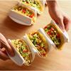 Wellenförmiges Snack-Platten-Set Keramik-Mais-Tortilla-Tablett Taco-Halter Obstplatte Dim Sum Gericht Dessertteller Snackschale