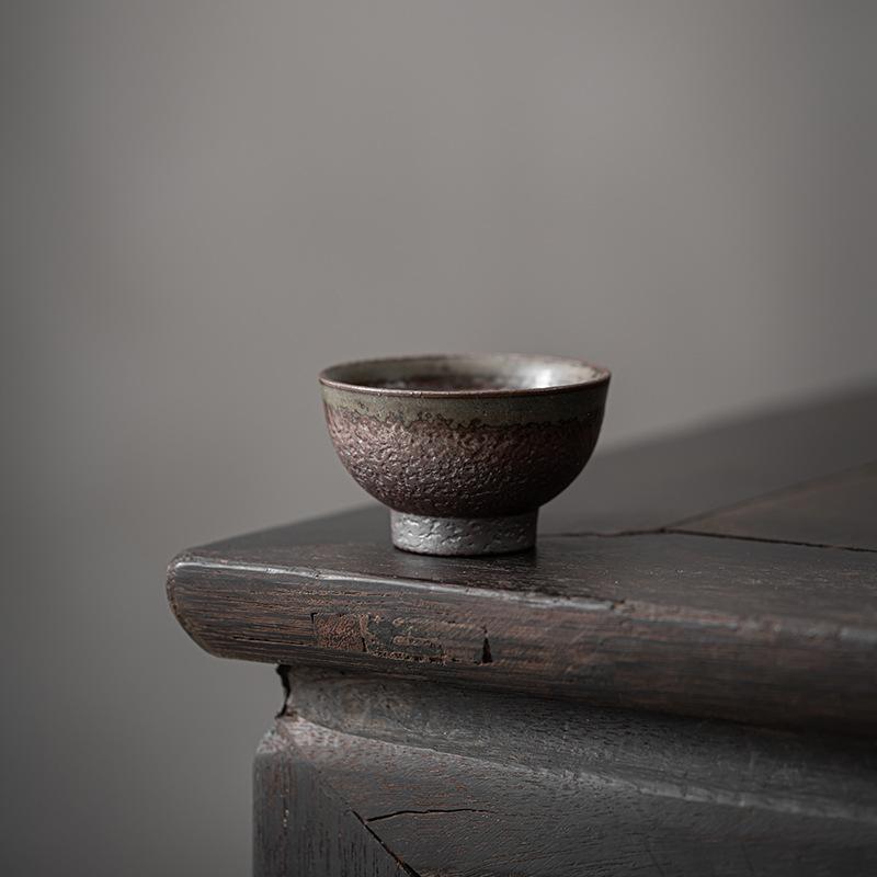 Raw Ore Coarse Pottery Tea Cup Hospitality Cup Clear Water Firewood Household Small Tea Cup Personal Special Cup