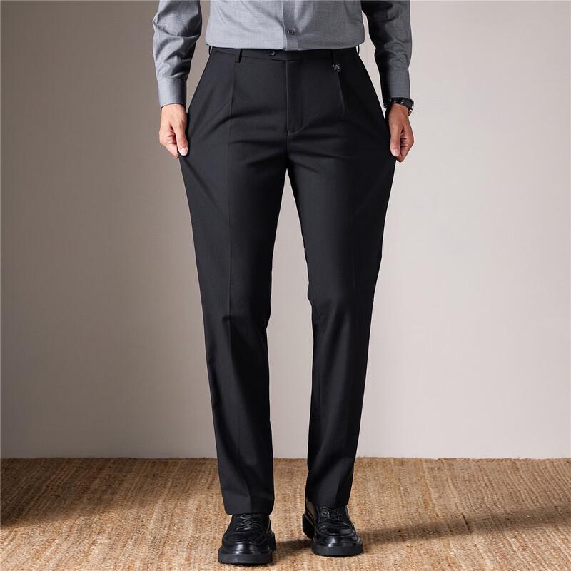 Romon Men's Business Casual Straight Trousers