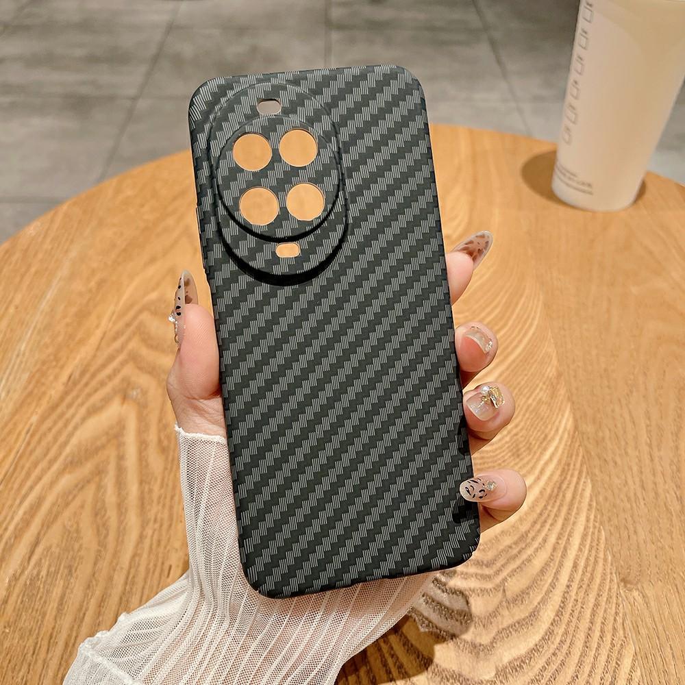 For Huawei nova 14 5G Case Hard PC Phone Cover Carbon Fiber Texture Drop Proof