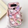 For LG V40 V50 ThinQ Case V50S ThinQ Cute Cartoon Cat Luxury Cool Shockproof Silicone Back Cover For LG V50S ThinQ 5G Phone Case