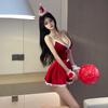 Sexy Deep V Little Red Riding Hood Lingerie Dress