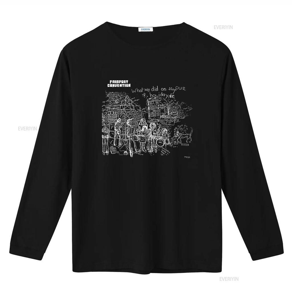 What We Did on Our Holidays Fairport Convention Folk Music Eastern Rain T Shirt vintage Washed Top For Everyday Wear graphic