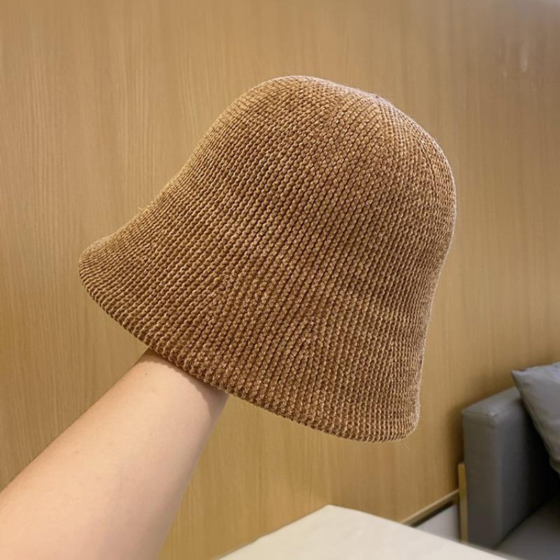 Bucket hat bucket hat big head circumference autumn and winter hat women's new basin hat
