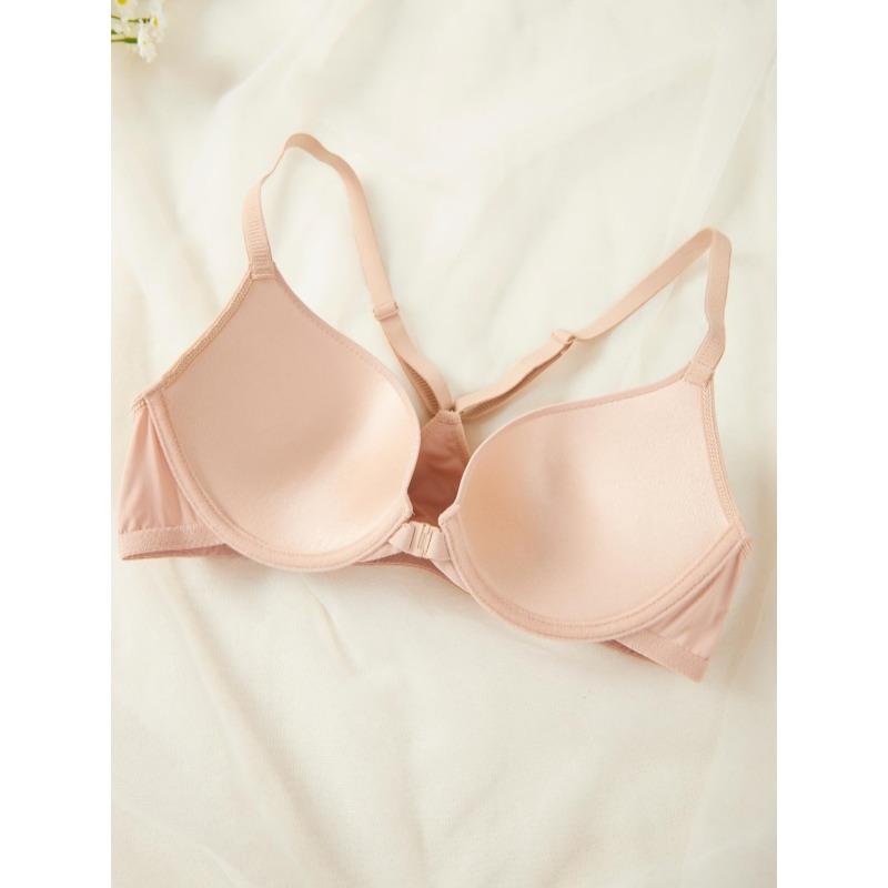 Women Sexy Beautiful Back Front Closure Push Up Underwire Gather Bra