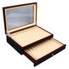 Pen Display Box 23 Slot Double Layer Transparent Top Pen Collection Display Box for Anniversaries