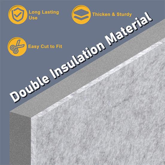 3Pcs Insulated Foam Panels Portable AC Window Seal Kit Universal Fit