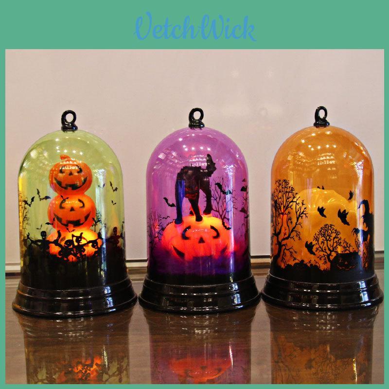 Halloween Christmas Pumpkin Witch Night Led Light Lamp Decoration For Festive Parties