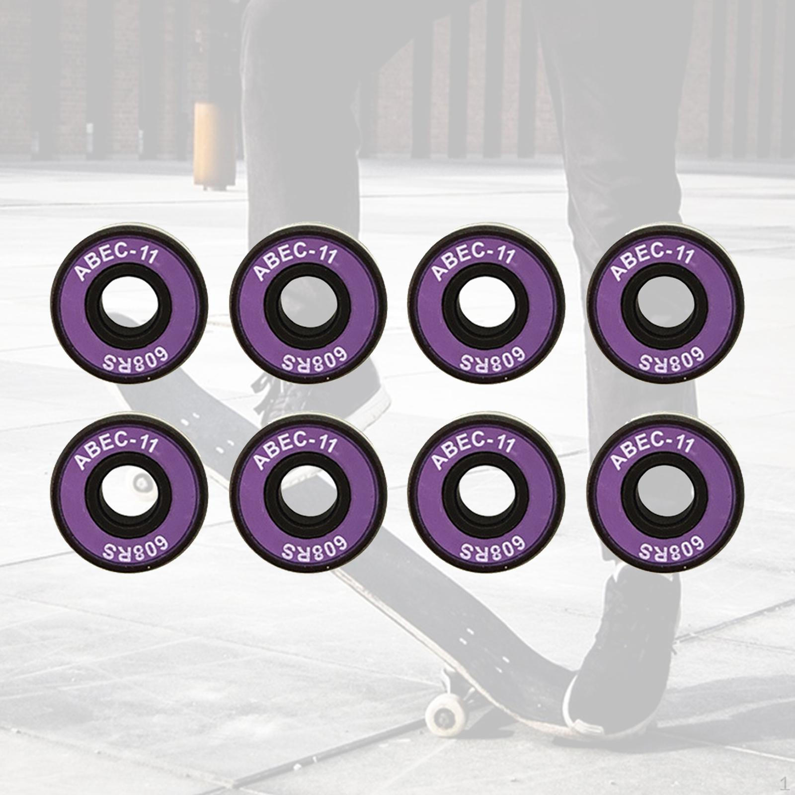 

ABEC 11 Високоякісні роликові ковзани Запасні колеса для скейтборду Роликовий скейтборд Лонгборд фіолетовий