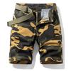 Men's Fashion Camouflage Pocket Pants Cotton Five-point Shorts Overalls Shorts