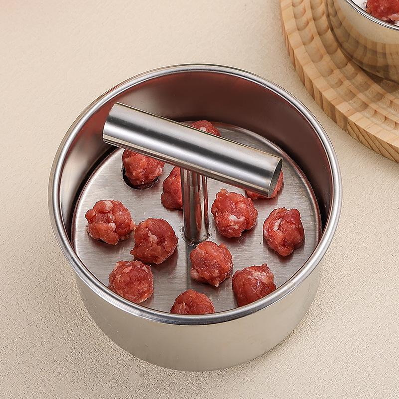 Creative Household Hand Pressed Meatball Machine Large Size 12 Wells Stainless Steel Press Meatball Maker Mould Kitchen Tools