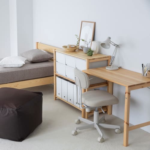 MUJI Pine Wood Table/Foldable Width 80 X Depth 50 X Height 70cm 18499441