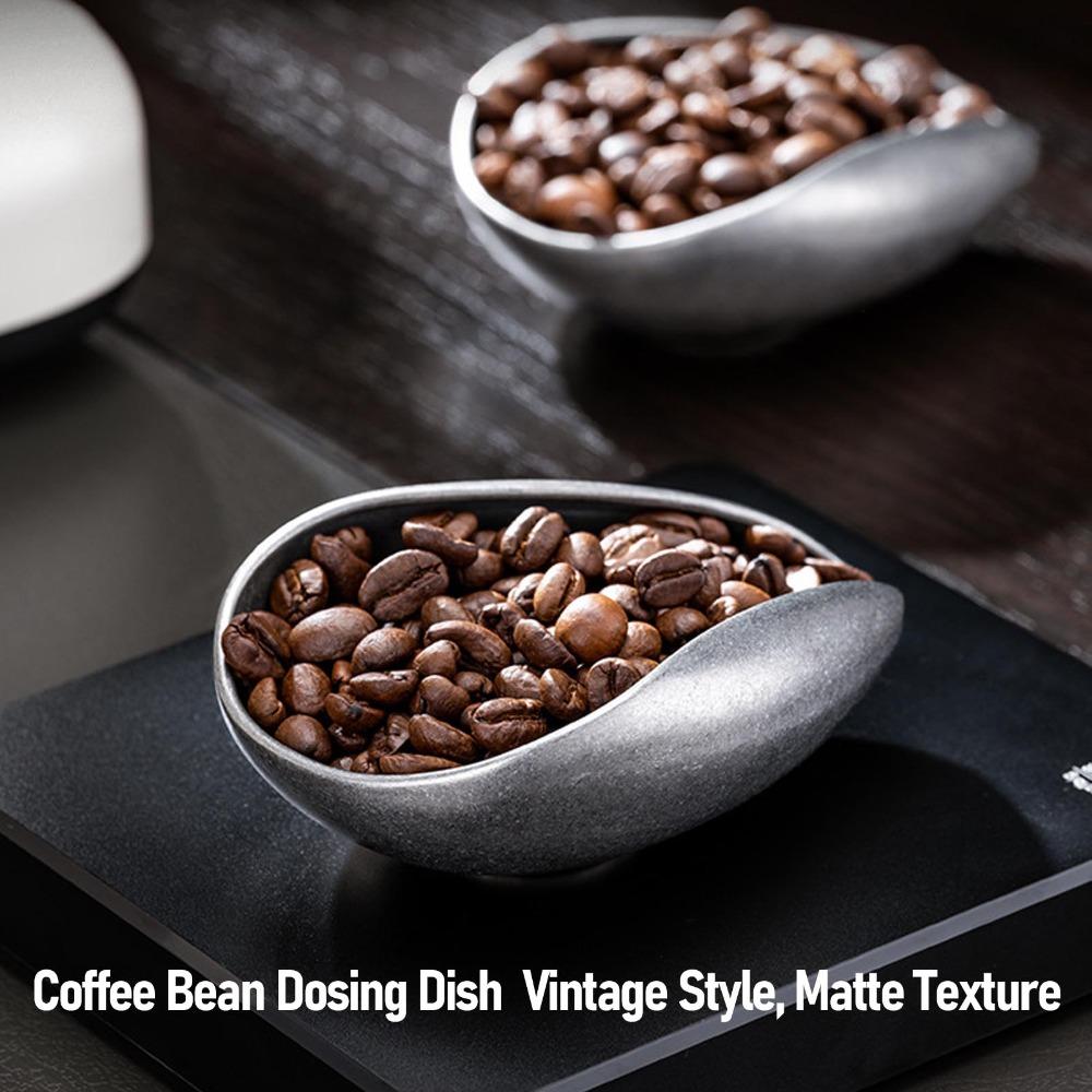 Stainless Steel Weighing Bowl Container Non Slip Bottom Loose Tea Storage Dish  For Coffee Lovers