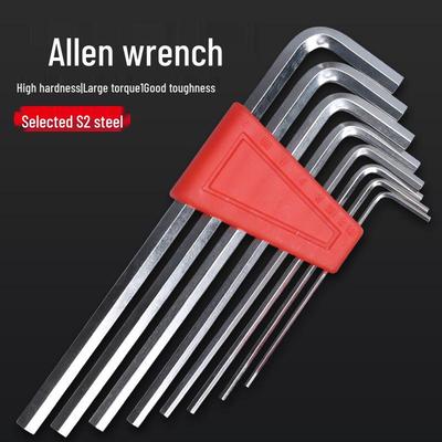 Eight-Piece Hardened Nickel-Plated Hex Socket and Flat Head Screwdriver Set
