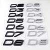 3D ABS Buchstaben Auto Heckklappe Seitenkotflügel Emblem Aufkleber für D2 D3 D4 D5 D6 D7 D8 Auto Zubehör