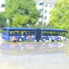 Autobus Elettrico per Tour Turistico Veicolo Passeggeri in Lega Modello di Auto Metallo Pressofuso Sezione Doppia Estesa Modello di Autobus Urbano Simulazione Regalo