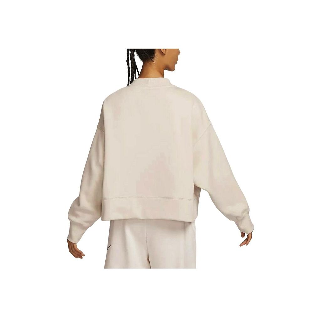 Nike Phoenix Fleece Ležérní Volný Úplet Dámské Topy Plachetnicově Bílá FB8773-104