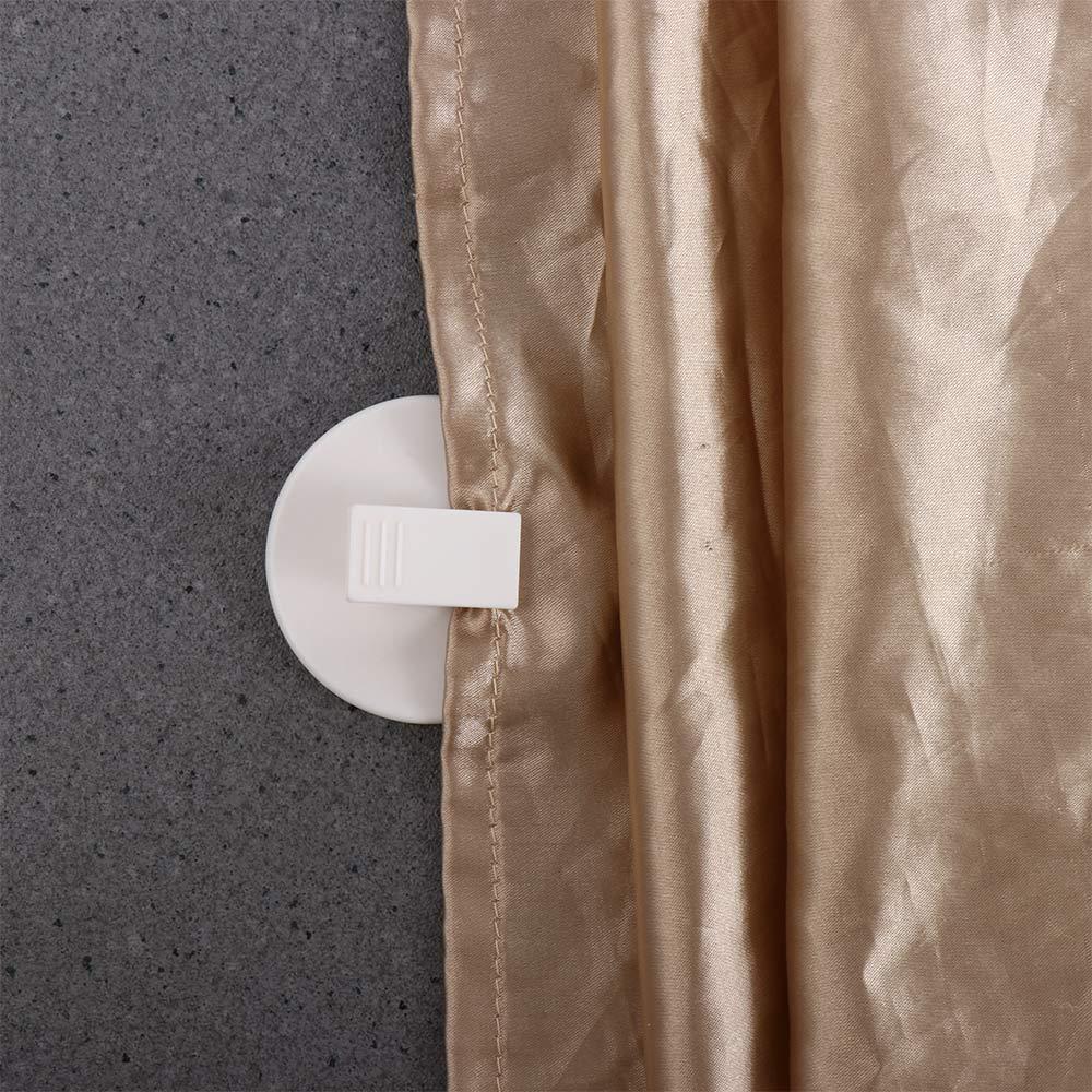 Anti Splash Wall Mounted Self Adhesive Bathroom Accessories Curtain Clip Curtain Buckle Guard Clip