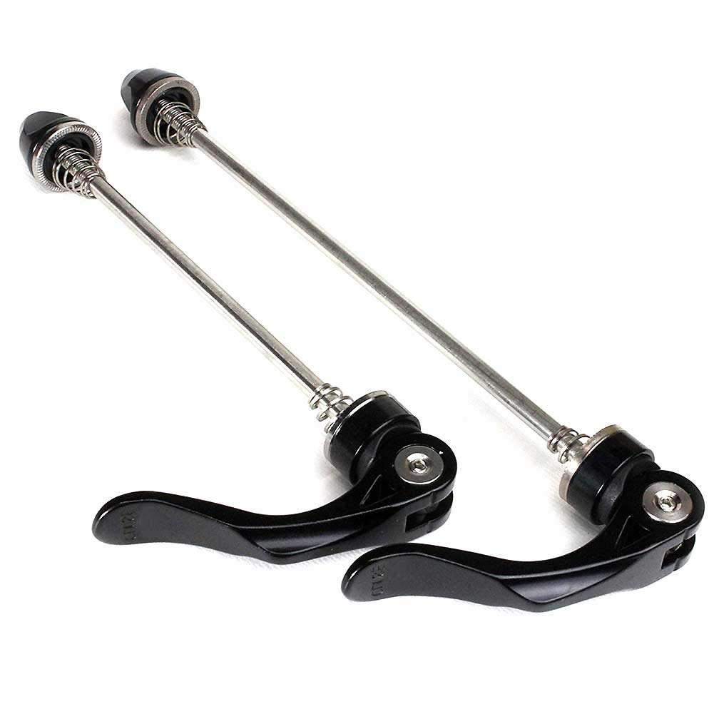 

Rinda Quick Release Lever Set of 2 and for Tires and Road and Black (Front Rear) Hubs, Bikes, MTBs, Bicycles,