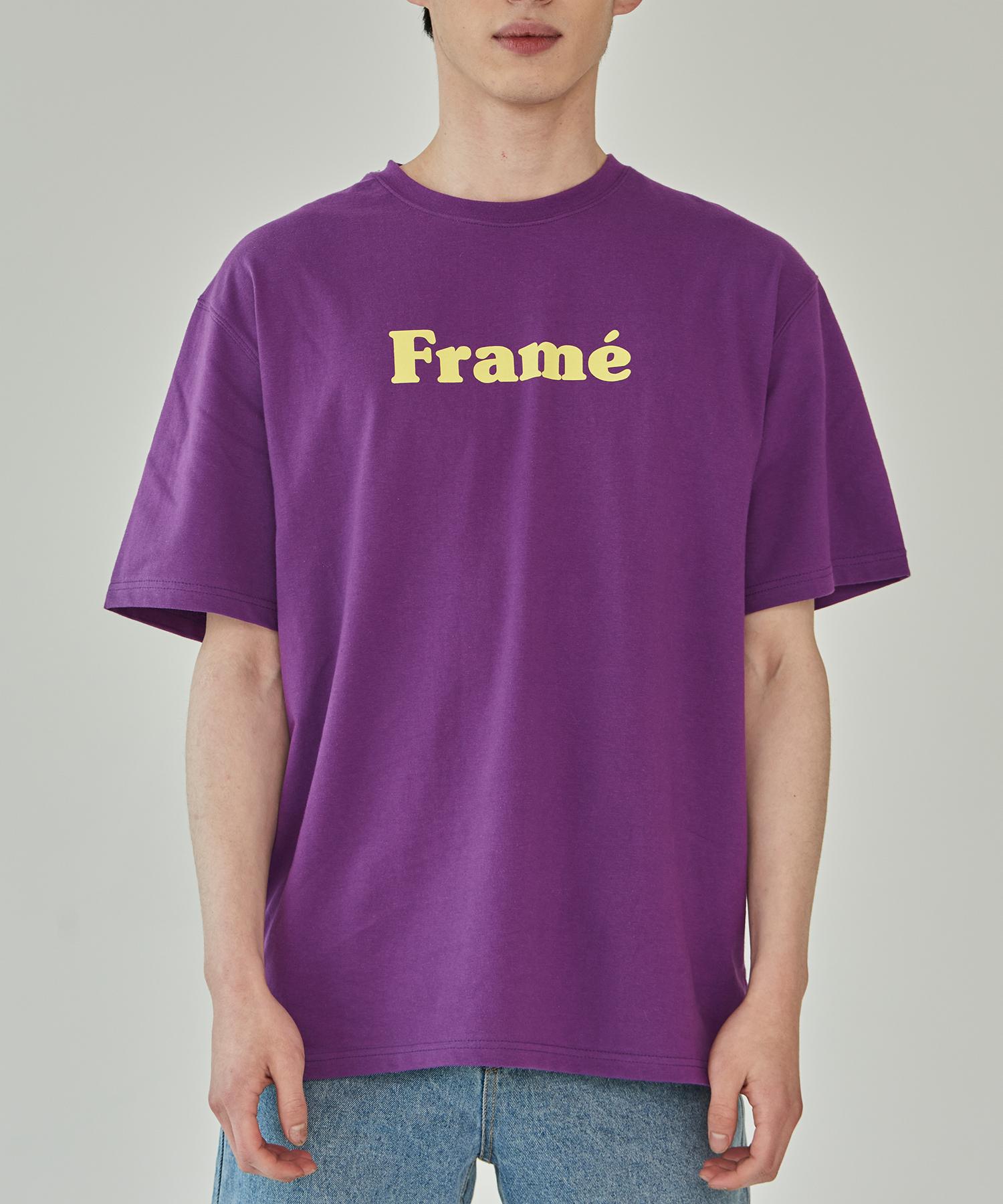 Frame Off Frame Logo Short Sleeve T-Shirt - Purple Purple_L