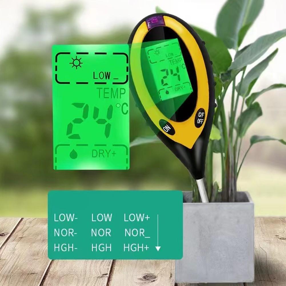 Accurate Measurements 4-in-1 Soil Meter Digital Soil Tester Gardening Tool