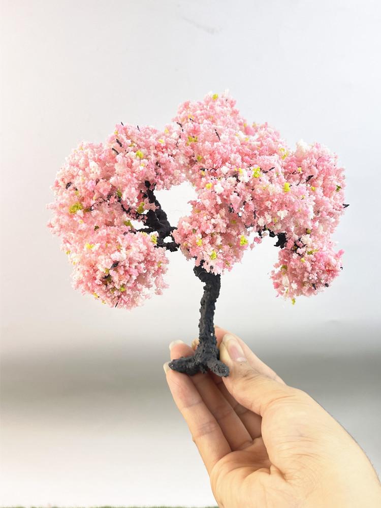 

Simulated Cherry Blossom Tree Model Diy Handmade Accessory For Architectural Sand Table Micro Landscape &Window Scene Decoration (As shown-33323)-