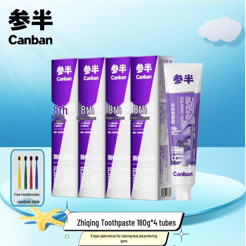 Can Ban Plant Clear Eucalyptus Toothpaste 4-Pack