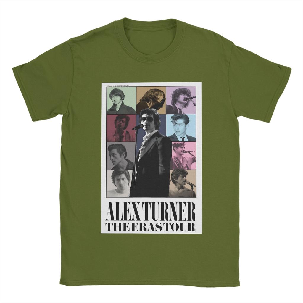 Funny Alex Turner Arctic Monkeys Rock Band  T-Shirts Men Crew Neck Pure Cotton T Shirt  Short Sleeve Tees New Arrival Tops