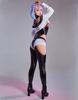 Miccostumes Beautiful Girl Cosplay Costume Leotard Jacket and Suit Set Women's (S)