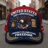 American Anniversary Baseball Cap D Printed Digital Printed Hat th Anniversary Cap