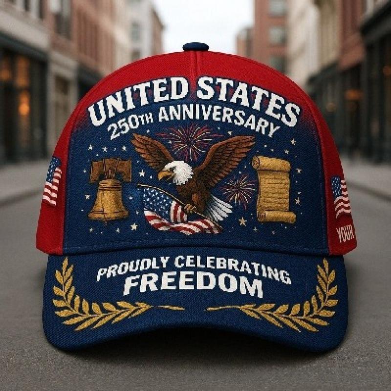 American Anniversary Baseball Cap D Printed Digital Printed Hat th Anniversary Cap