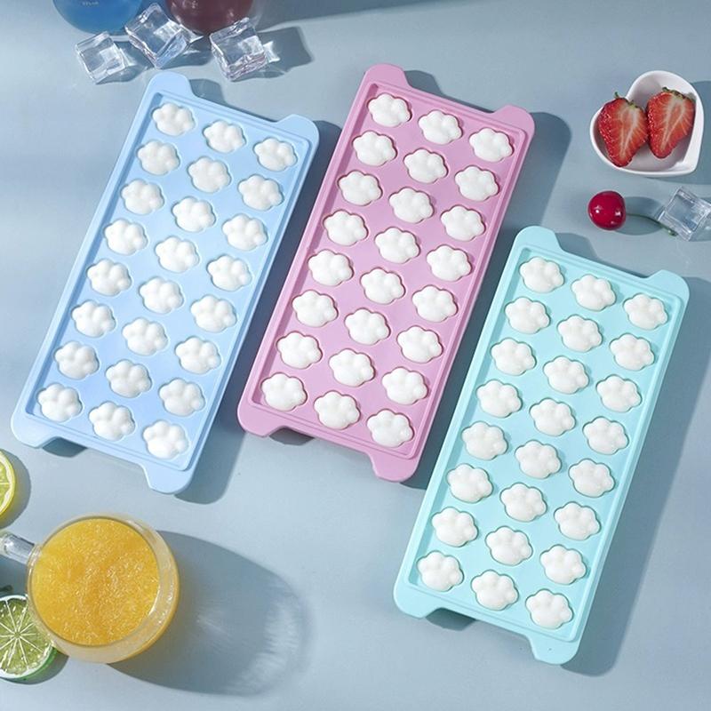 Stampo Creativo per Cubetti di Ghiaccio a Forma di Zampa di Gatto con Coperchio, Piccolo Produttore di Ghiaccio, Scatola Piccola per Cubetti di Ghiaccio Domestica, Stampo in Silicone per Cubetti di Ghiaccio