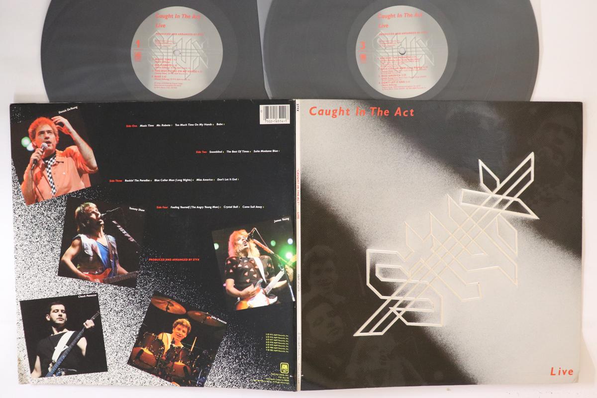 

LP Record STYX - Caught In The Act Live SP6514 A&M 1984 US Rock Used