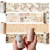 2/4Rolls Self-Adhesive Vintage Ledger Tape DIY Collage Handicraft Art Office Study Washi Tape Journal Decor Birthday Gift XJM