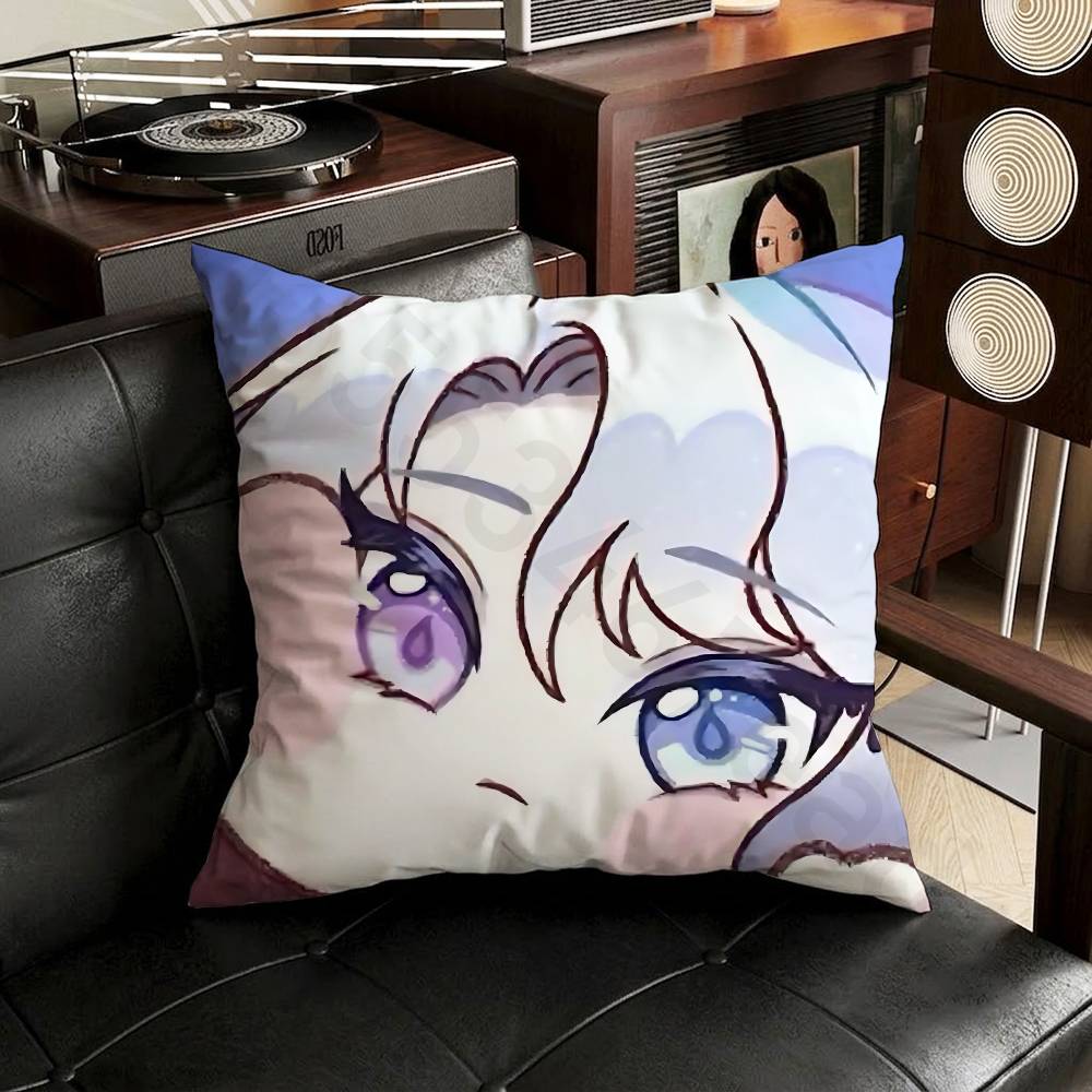 Cute Game TTrickcal Anime Pillow Case Antidustmite Pillowcase Invisible zipper silky short plush Sofa cushion cover