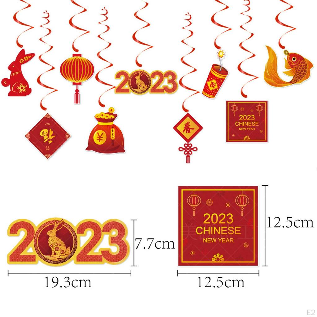 Chinese Year Hanging Decorations Spring Festival Pendant Party Supplies Traditional for