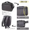 3WAY Business Shoulder Can also be used as a Water Repellent Urethane PC Commuting Business Bag [Malibu Select] Bag, Bag, Rucksack, Function, A4,