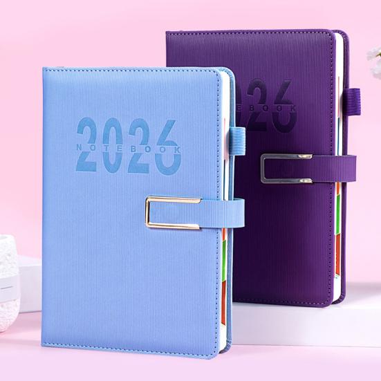 2026 Denní plánovač 12měsíční týdenní a měsíční organizér s inspirativními citáty A5 produktivní zápisník pro práci, školu, sledování cílů