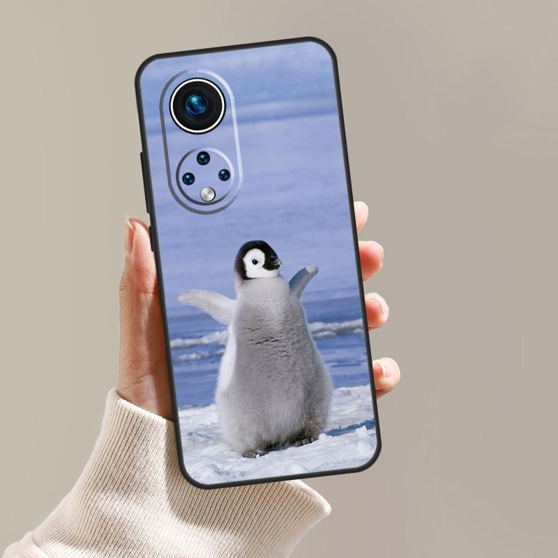 Penguin Snow Arctic Cute Animal Case For Honor Magic 5 6 7 8 Pro 200 400 Lite 50 70 90 Win RT X8c X8b X9a X9b X9c X9d Cover