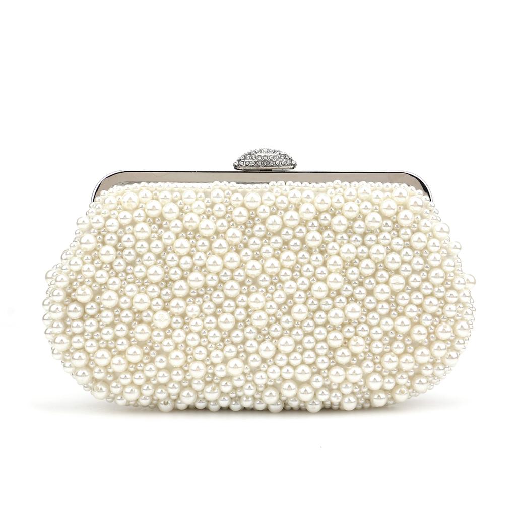 Women messenger beaded women vintage evening bags imitation pearl shell women bag shoulder bags,diamonds clutch bag for wedding
