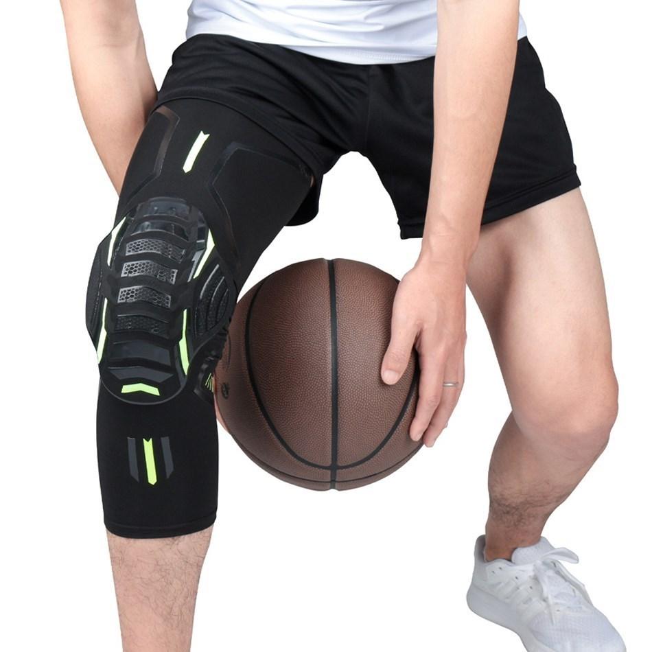 2 STK Basketball Knebøyler Kompresjonserm Knestøtte Beskyttelse for Menn Fitness Volleyball Støtteutstyr