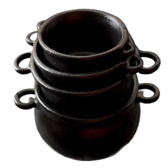 Mini Witch Cauldron Set Halloween Candy Bowl Candy Holder Plastic Measuring Cup Retro Pharmacist Atmosphere Trick or Treat Supplies
